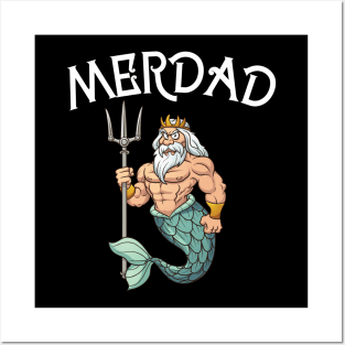 Merdad Father Of The Mermaid Girl Posters and Art